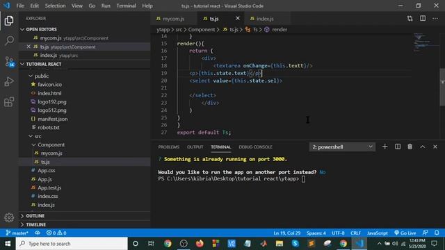 React bangla tutorial part-13(Text area and Select) смотреть онлайн