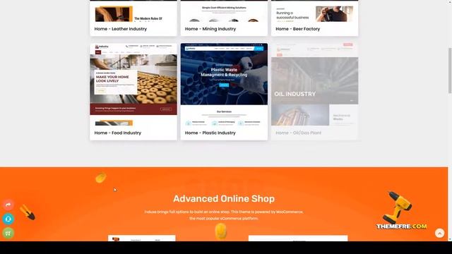 Induxe - Factory and Industry WordPress mechanical refinery Easy Create Website смотреть онлайн