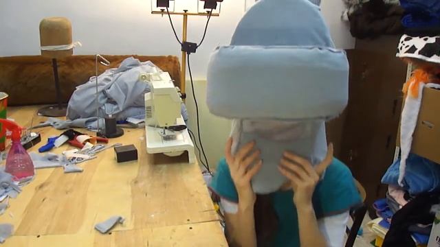 Как я делала выкройку головы ростовой куклы Бегимотиха в виде шапочки смотреть онлайн