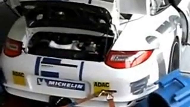 Porsche 996 GT2 Cup Fahrzeug bei aa-tuning auf dem Leistungsprüfstand смотреть онлайн