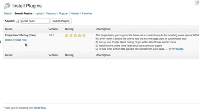 Purple Heart Rating Plugin: Installation (free version) смотреть онлайн