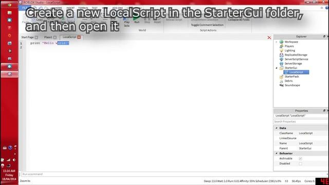 Roblox - Hiding Screen HUD (Tutorial) смотреть онлайн