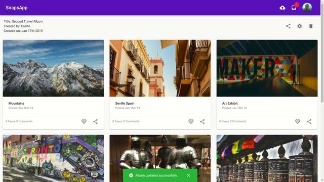 SnapsApp: Full Stack Photo Sharing App Demo ReactJs смотреть онлайн