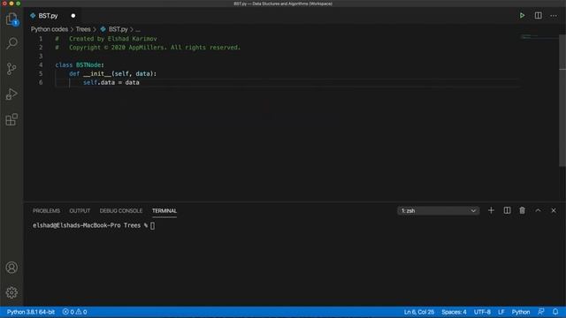 Create a Binary Search Tree Data Structures and Algorithms in Python 720p смотреть онлайн