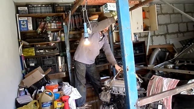 РЕМОНТ ДВС 151 Поднимаю двигатель Джили МК копия двгателя TOYOT A4 FE смотреть онлайн
