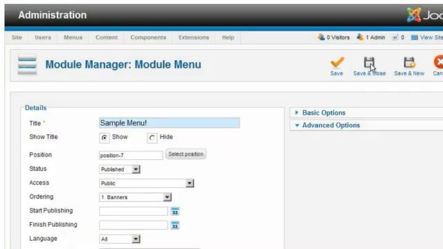 Joomla!: How to Use the Menu Manager смотреть онлайн