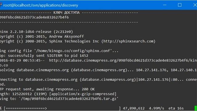 Импорт базы данных CinemaPress (500 000 фильмов)