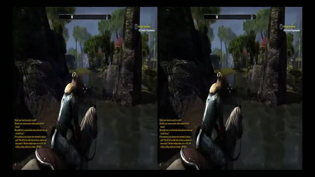 The Elder Scrolls Online Beta 2 Oculus Rift sbs 1080p TriDef 3D Zeiss Head Tracking part 2 смотреть онлайн