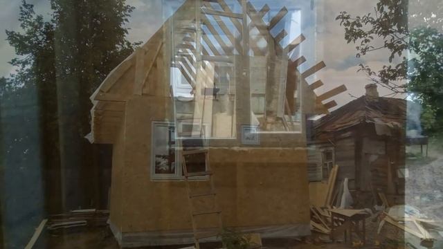 Каркасный домик 4 на 6 за три недели своими руками!!! Или моё новое детище смотреть онлайн