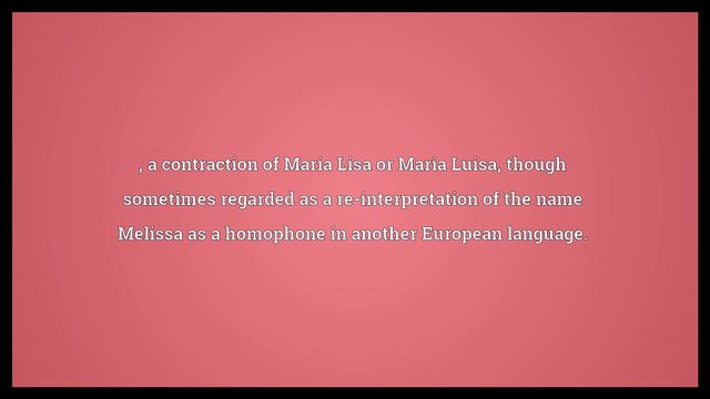 Marissa Meaning смотреть онлайн