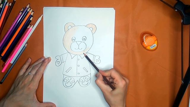 Как нарисовать мишку-игрушку карандашом. Онлайн-школа рисования "Малевашки" смотреть онлайн