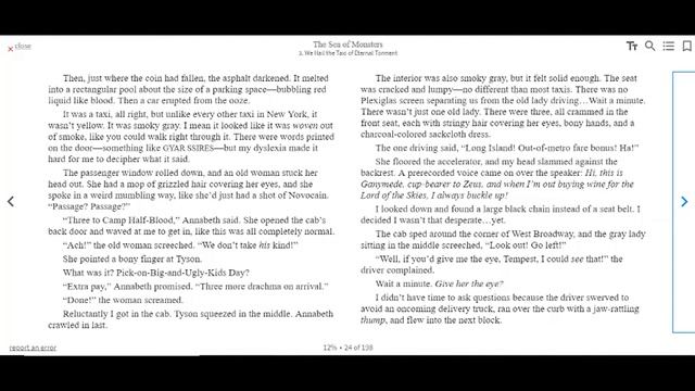 Percy Jackson and The Olympians: The Sea of Monsters by Rick Riordan. Chapter 3 смотреть онлайн