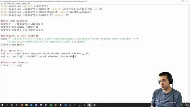 [Python] Selenium - How to Use WebDriverWait to Locate Hidden Web Elements смотреть онлайн