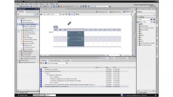 SIMATIC S7-1200. Мой первый проект в среде TIA PORTAL