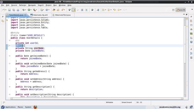 Hibernate Tutorial : 05 - More Annotations - By Koushik Java Brain смотреть онлайн
