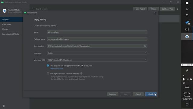 Androidga Programma Yaratish: #1 Dars/ Android Studio. #Kotlin #Dasturlash #Java смотреть онлайн