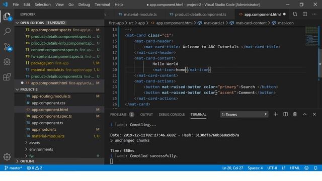 Angular Material Tutorial - Angular Mat Icon Tutorial | Angular Tutorials For Beginners смотреть онлайн