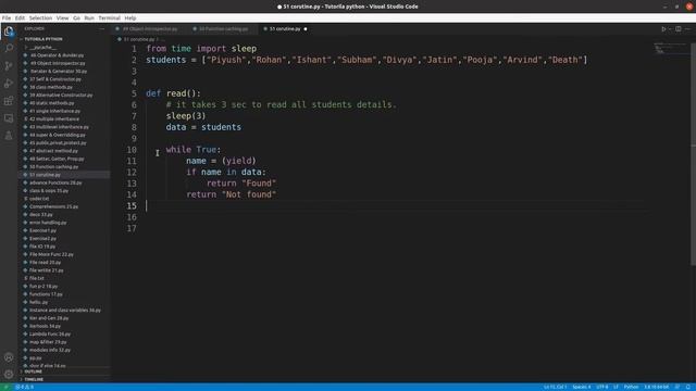 Coroutine in Python || Python Free tutorial for Absolute Beginners #51 || Death Code смотреть онлайн