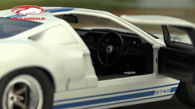 Ck-modelcars-video: Ford GT40 MK I Baujahr 1968 Weiß Solido