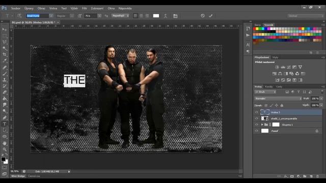 [WWE Stable The Shield] Wallpaper Speed Art Photoshop CS6 + Theme Song смотреть онлайн