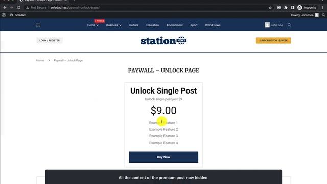 Posts Paywall - Pay for Unlock Posts | Soledad WP Theme Tutorial смотреть онлайн