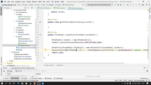 Calling External API from Spring boot | Crud Operation using Spring boot Rest Template | Spring boo смотреть онлайн