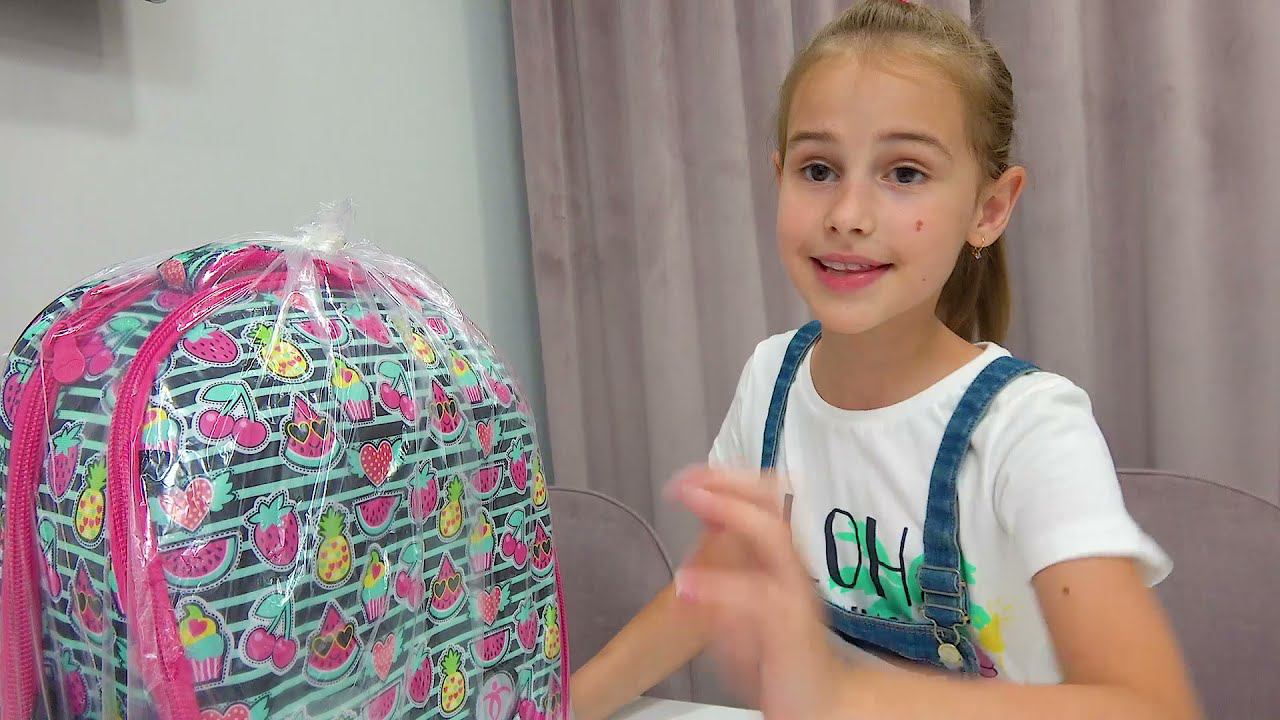 ВЛОГ Скоро в школу Алине Что в посылке, которую мы получили смотреть онлайн