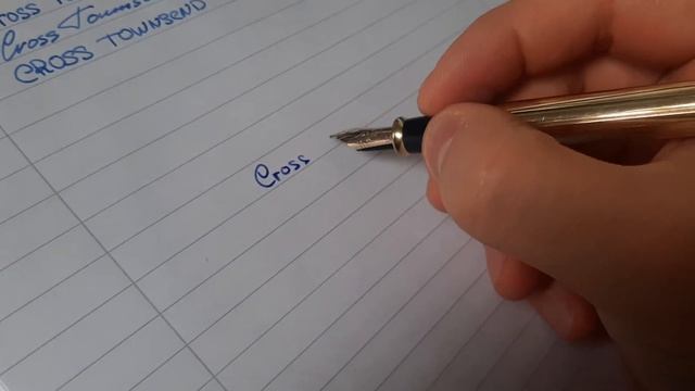 Перьевая ручка Cross Townsend gold plated, 14 k смотреть онлайн