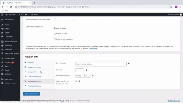 How to Bulk Generate WooCommerce Coupons (Using Extension) - WordPress Plugin смотреть онлайн