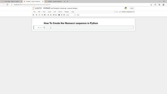 How to Create Fibonacci sequence in python смотреть онлайн