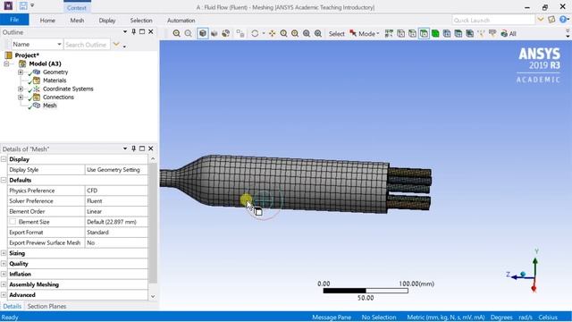 ANSYS Fluent Tutorial | Flow In A Pipe With Multiple Inlet & Single Outlet |ANSYS Academic | Part1/