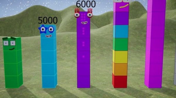 Fan-made Numberblocks are Counting from 1 to Most Biggest 1,000,000.