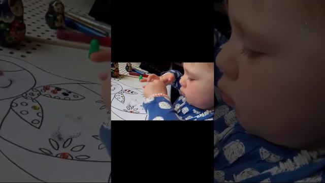 Раскрашиваем Матрешку для конкурса #таняматаняматрешка смотреть онлайн