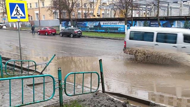 Небезопасный пешеходный переход на пр.Ленина в Саранске смотреть онлайн