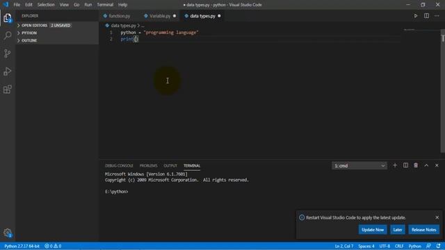 4. Python for Kids - DataTypes смотреть онлайн