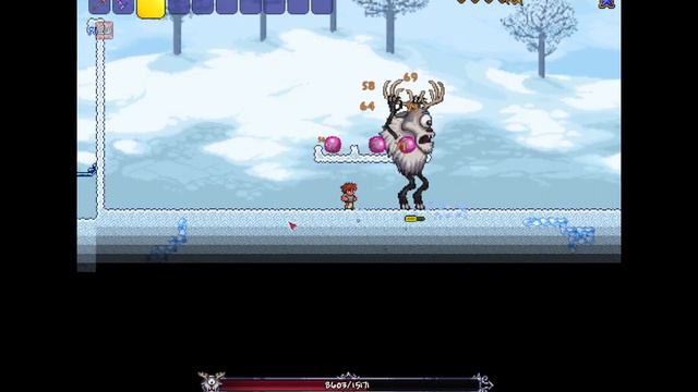 Terraria Deerclops - Master Mode, No Hit, No Armor, No Accessories, No Buffs, Boulders Only смотреть онлайн