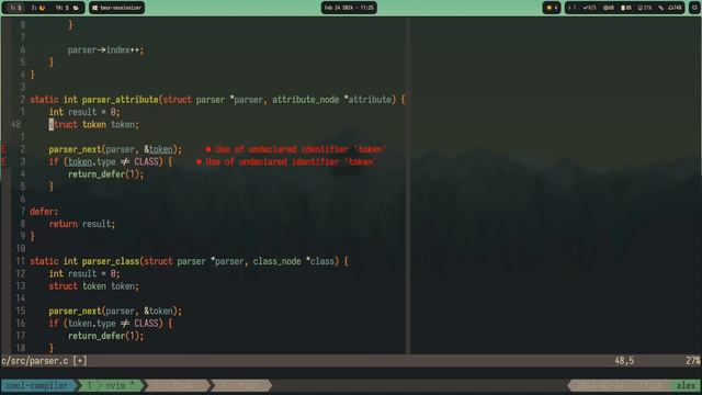 Coding Day 30 - Building a Parser in C for our programming language смотреть онлайн