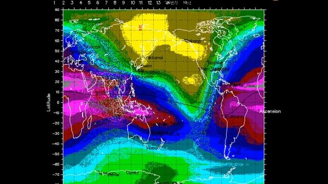 Global Ionospheric foF2 Map November 16 ~ 22, 2012 смотреть онлайн
