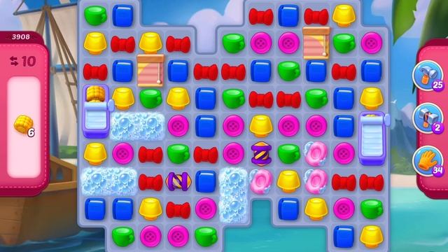 HomeScapes Level 3908 no boosters (17 moves) смотреть онлайн