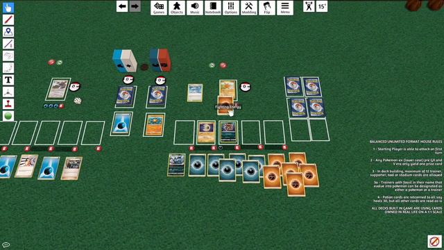 Tabletop Simulator Solo - Let's Play Pokemon TCG Tournament! Qualifying Match 1! смотреть онлайн