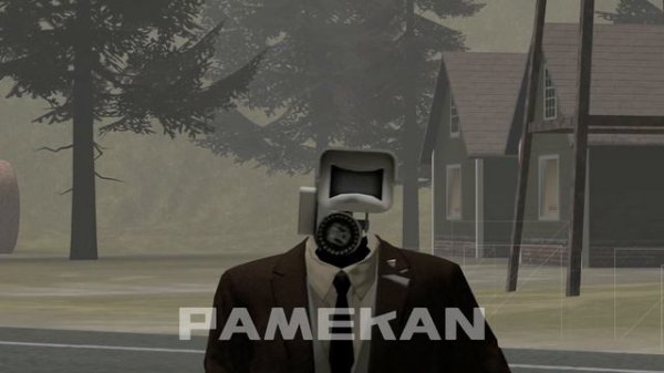 Brown cameraman mewing