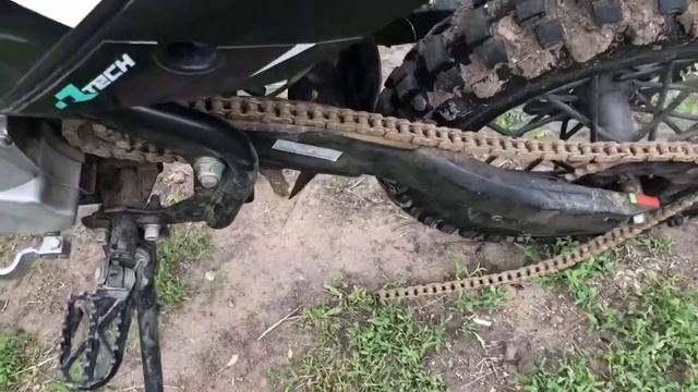 Восстанавливаю цепь на питбайке смотреть онлайн