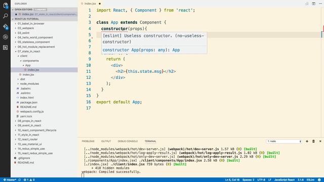 13- state in react смотреть онлайн