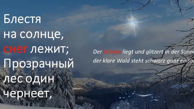 Russisch lernen mit dem Gedicht Пушкин А.С. "Мороз и солнце" Moroz i sonze/ Der Frost und die Sonne смотреть онлайн