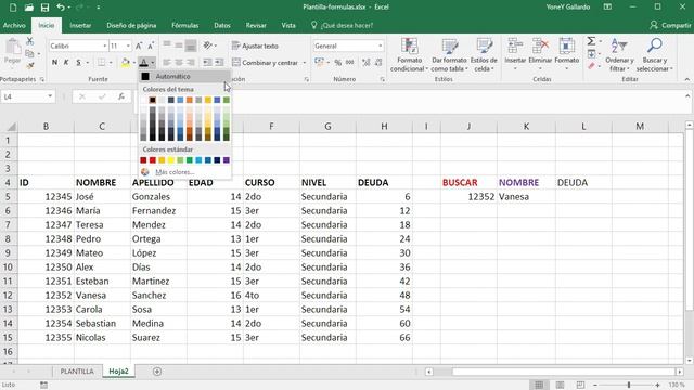 Función BUSCARV en Excel смотреть онлайн