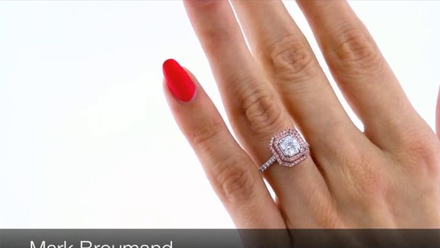 Mark Broumand - 1.42ct Fancy Light Blue Radiant Cut Diamond Engagement Ring смотреть онлайн