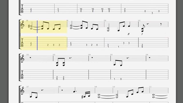 Metallica The Wait Kirk guitar tablature смотреть онлайн