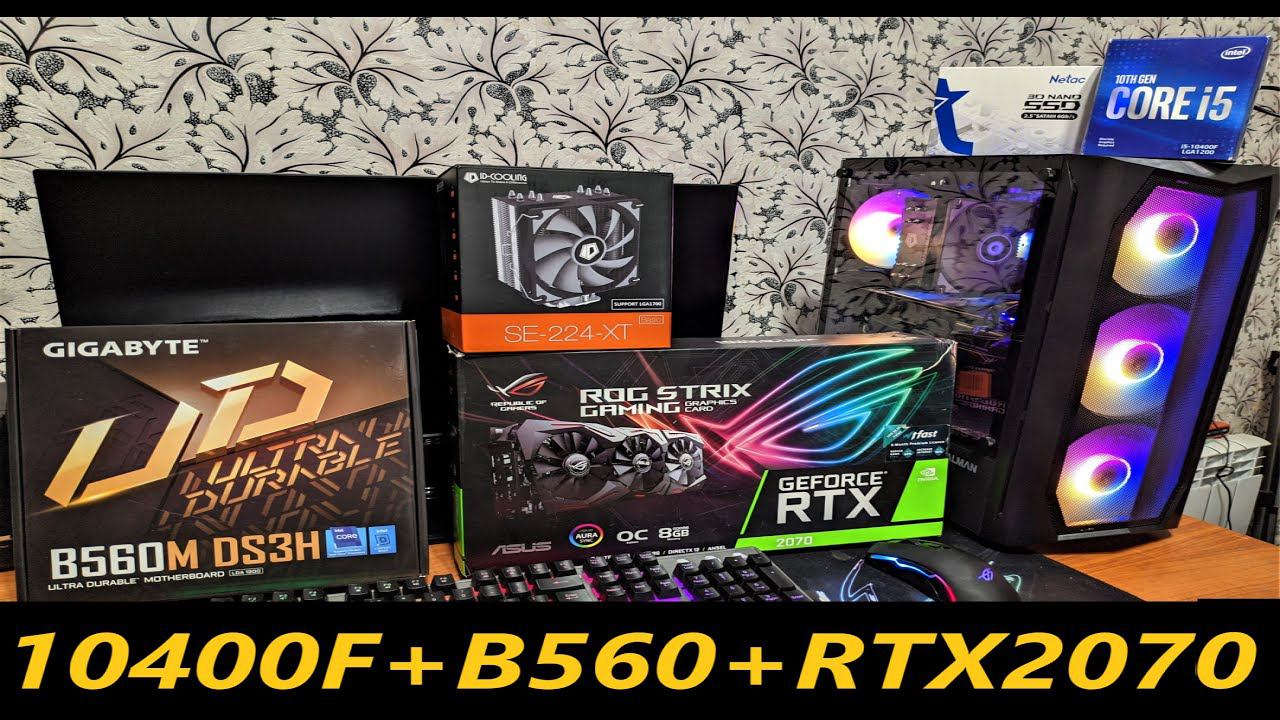 Сборка I5 10400F + B560 + RTX2070 +ZALMAN N4.Rev1 + ID Deepcool 224 XT тесты в играх