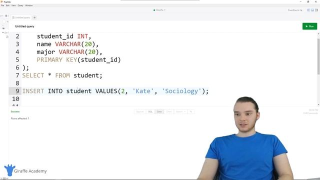 Inserting Data - SQL - Tutorial 7 смотреть онлайн