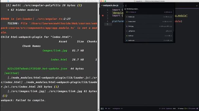 Webpack - Ep. 15 - Hooking up Angular смотреть онлайн